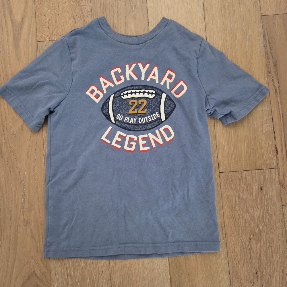 GARANIMALS | Backyard Legend Kids Blue T-Shirt, Football